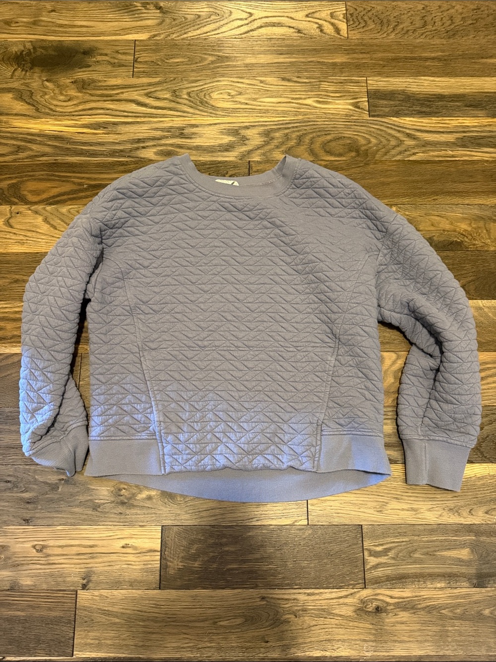 Reebok Quilted Crewneck Sweatshirt - Light Lavender